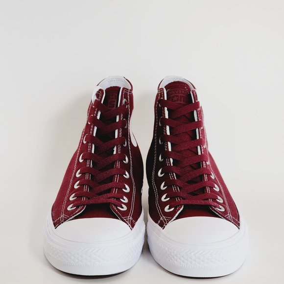 Converse CONS CTAS Pro Hi Deep Bordeaux/White Unisex Sneakers 171322C NWT - Picture 6 of 6